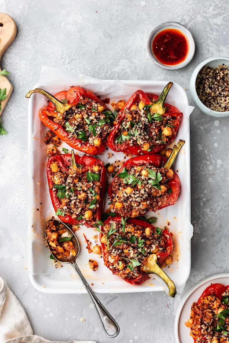 Stuffed Bell Peppers with Quinoa