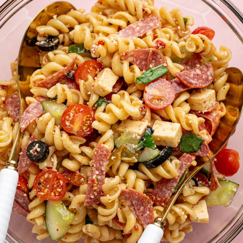 Italian Pasta with Salami