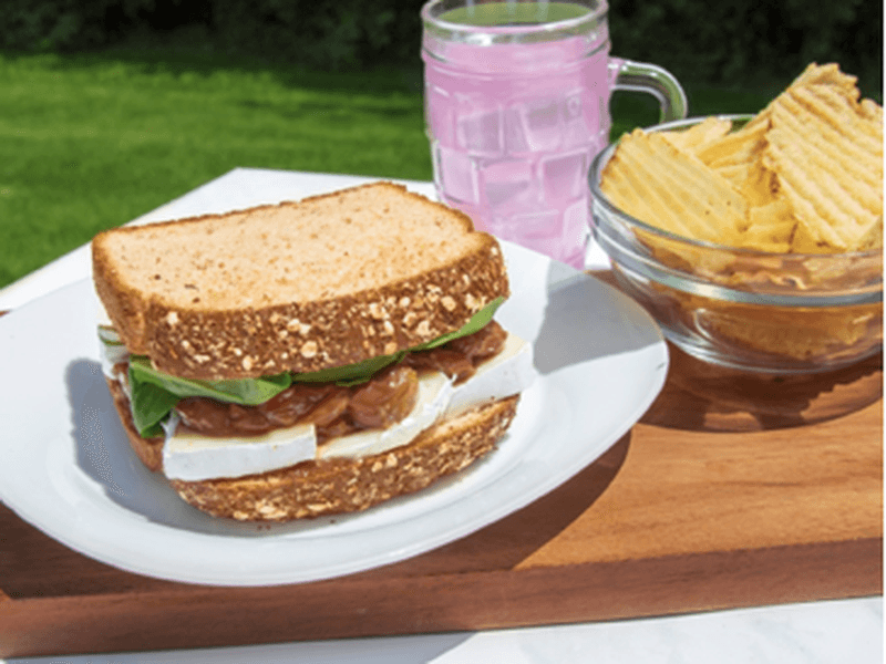 Honey-Roasted Grape & Brie Sandwich