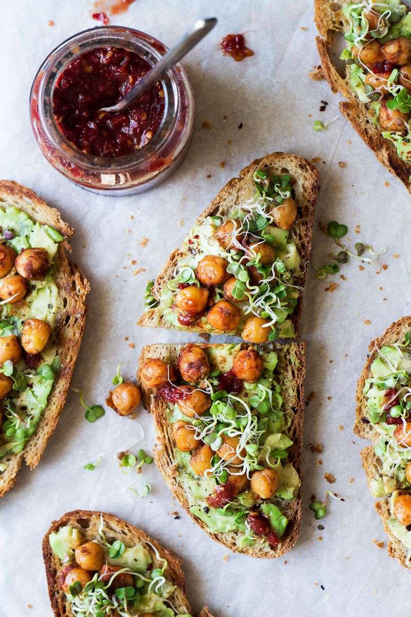Chickpea Avocado Toast