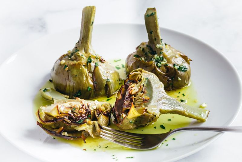 Carciofi Alla Romana (Pan-Braised Artichokes)
