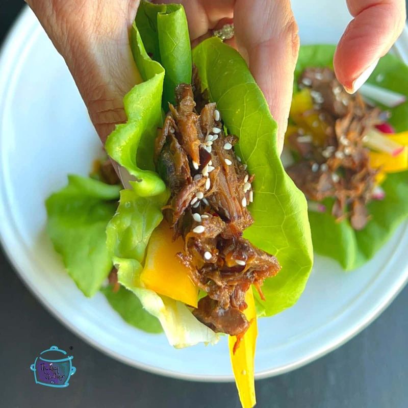 Shredded Beef Lettuce Cups
