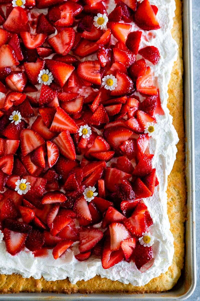 Strawberry Shortcake Sheet Cake