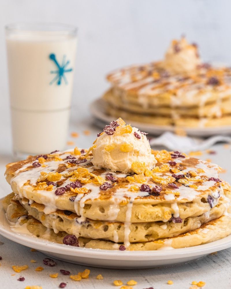 Cereal Milk Pancakes