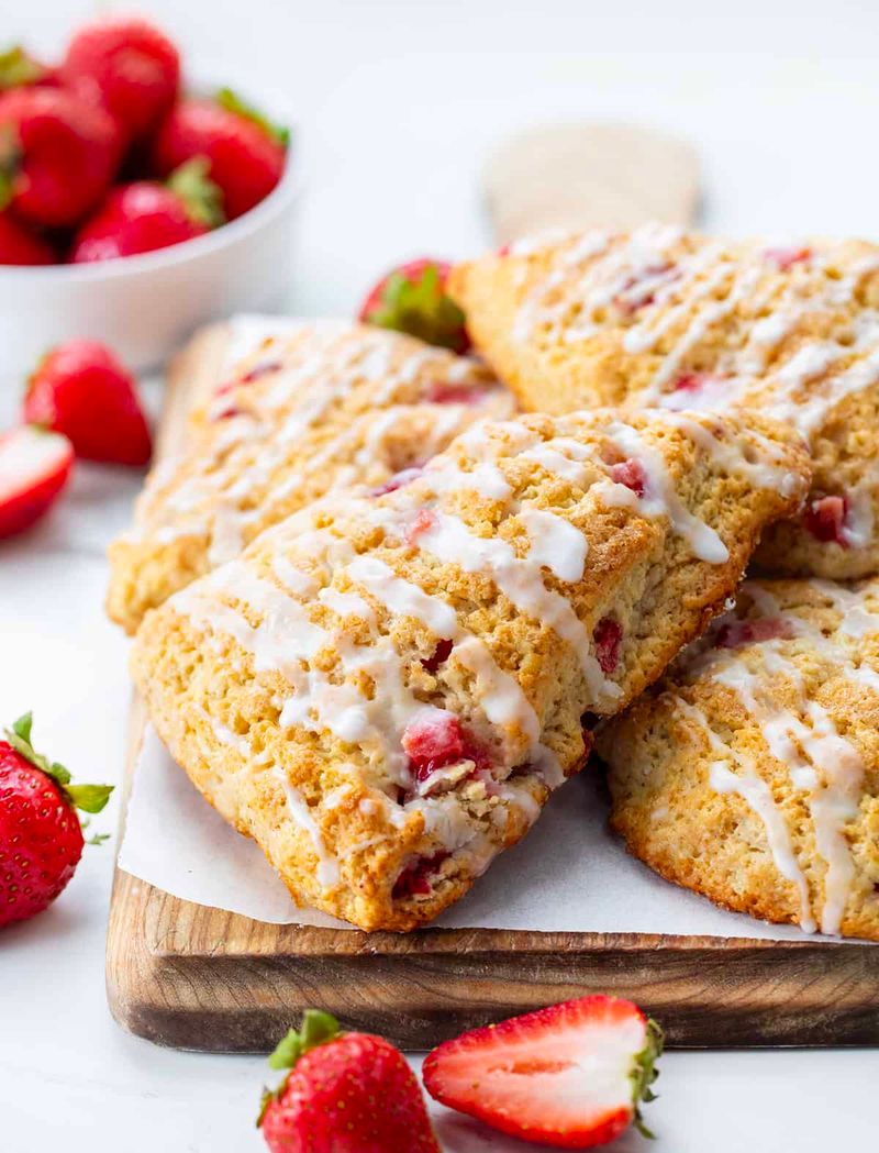 Strawberry Cream Scones