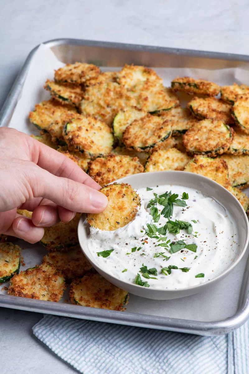 Air Fryer Pickle and Zucchini Chips