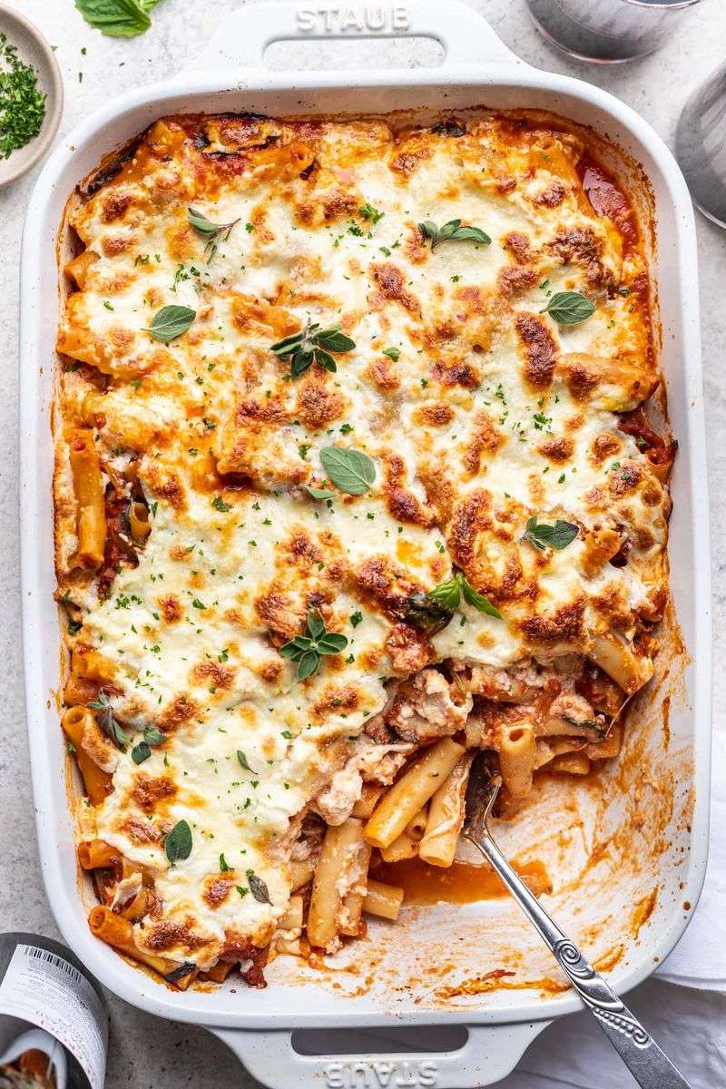 Baked Ziti with Sausage and Ricotta