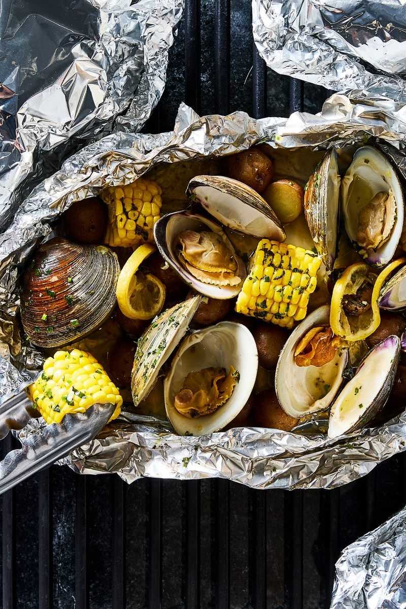 Grilled Clam Bake Foil Packs