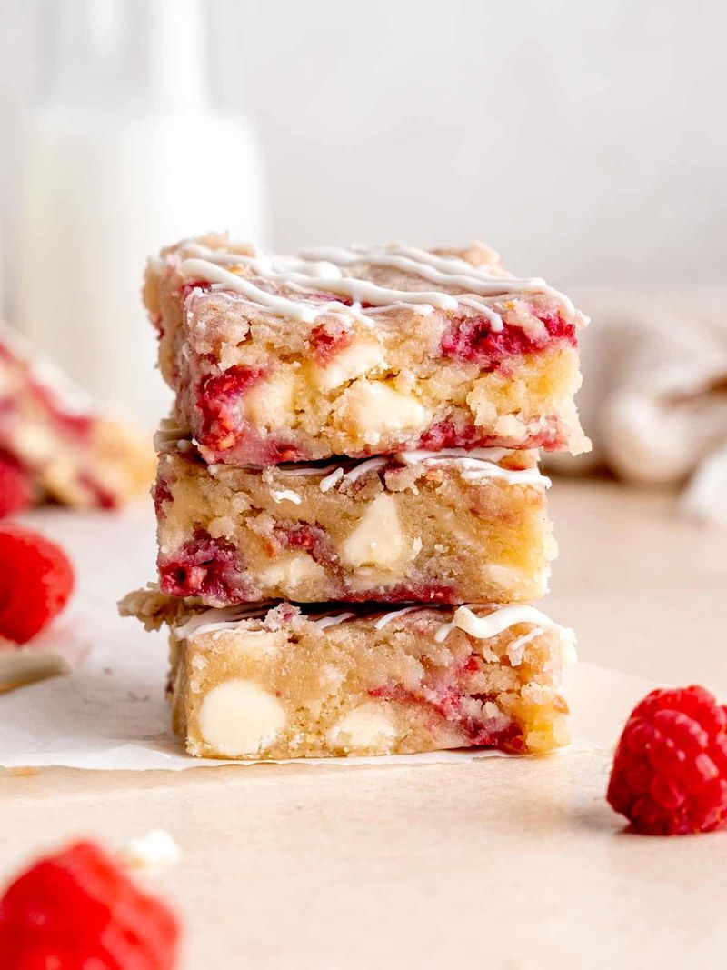 Raspberry White Chocolate Bars