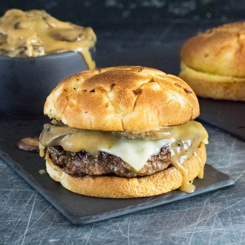 Mushroom Swiss Burger