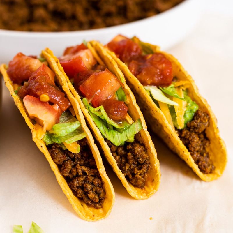 Ground Beef Tacos (American Style)