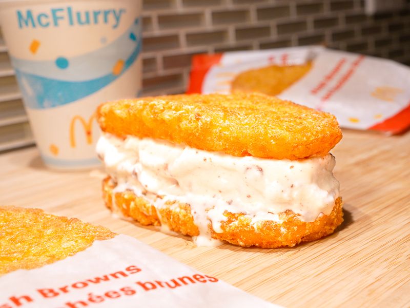 McDonald's Hash Brown McFlurry Sandwich