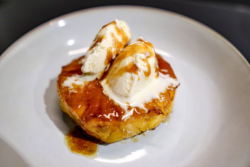 Caramelized Pineapple with Vanilla Ice Cream