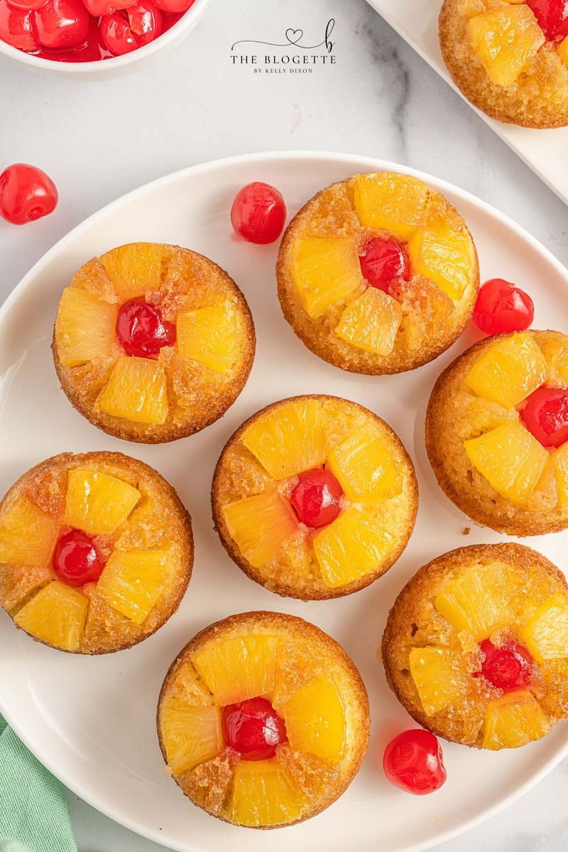Pineapple Upside-Down Cupcakes