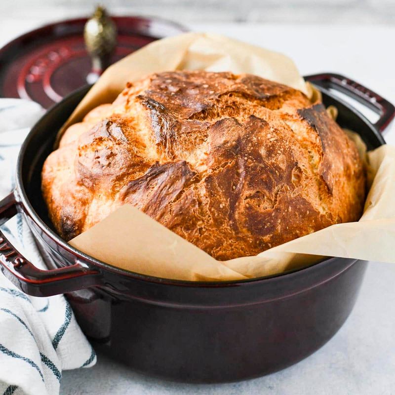 No-Knead Dutch Oven Bread