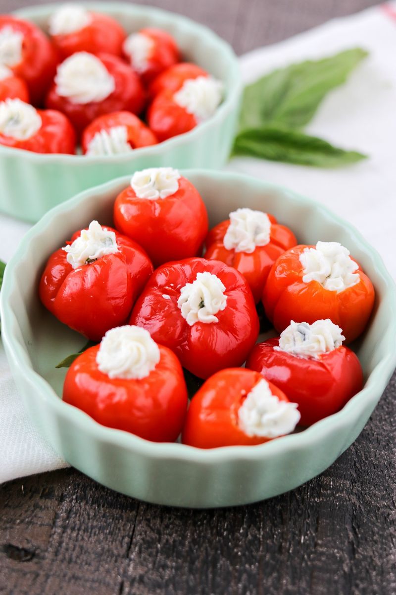 Goat Cheese-Stuffed Peppadews