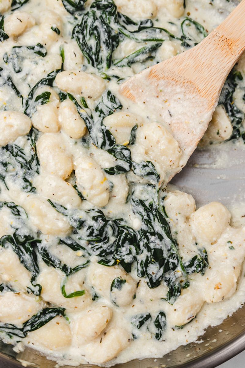 Creamy Spinach and Ricotta Gnocchi