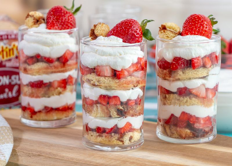 Strawberry Shortcake Trifles