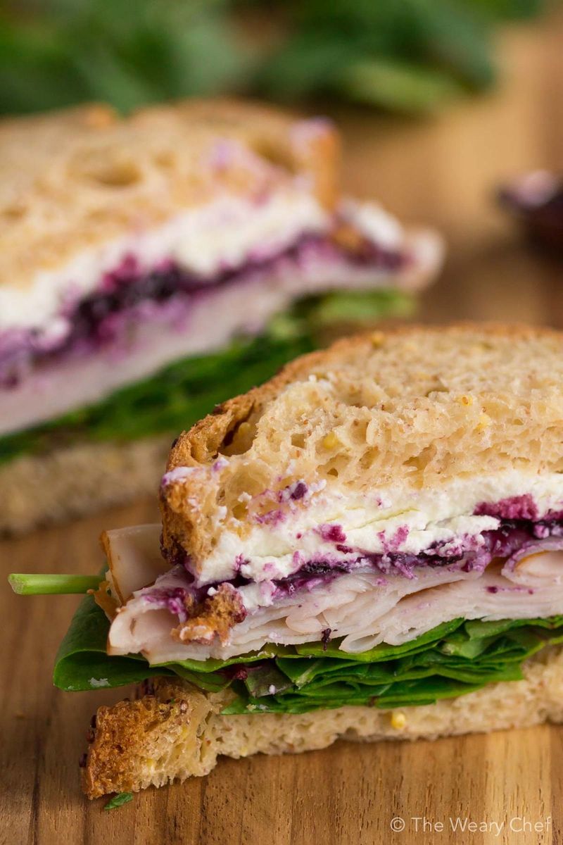 Sweet-Savory Turkey Berry Sandwich