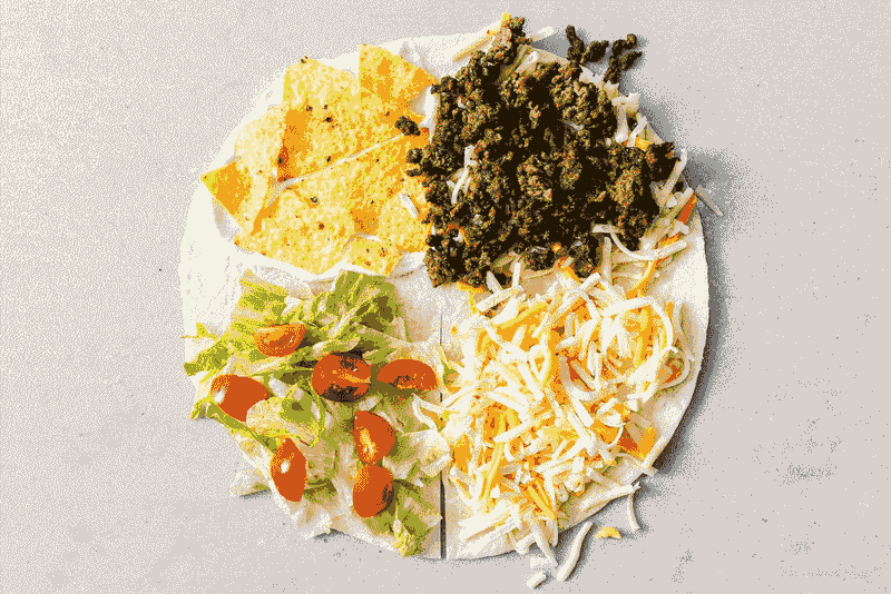 Folded Tortilla Wrap