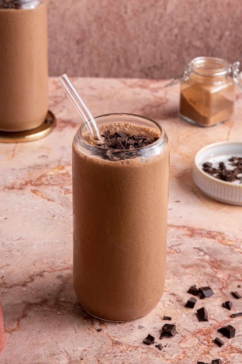 Chocolate Almond Protein Smoothie