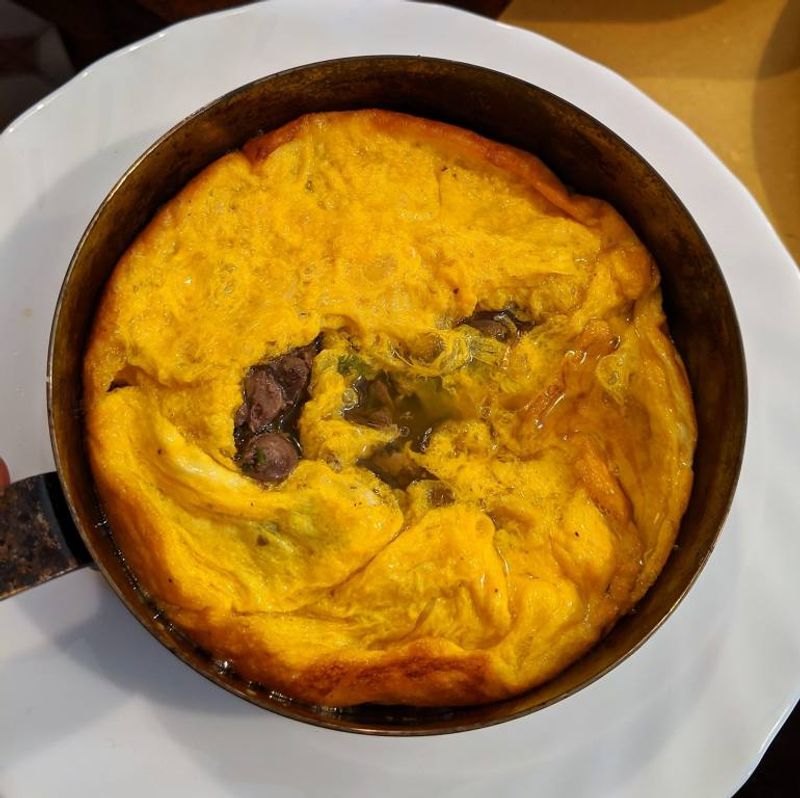 Chicken Liver Frittata at SantoPalato