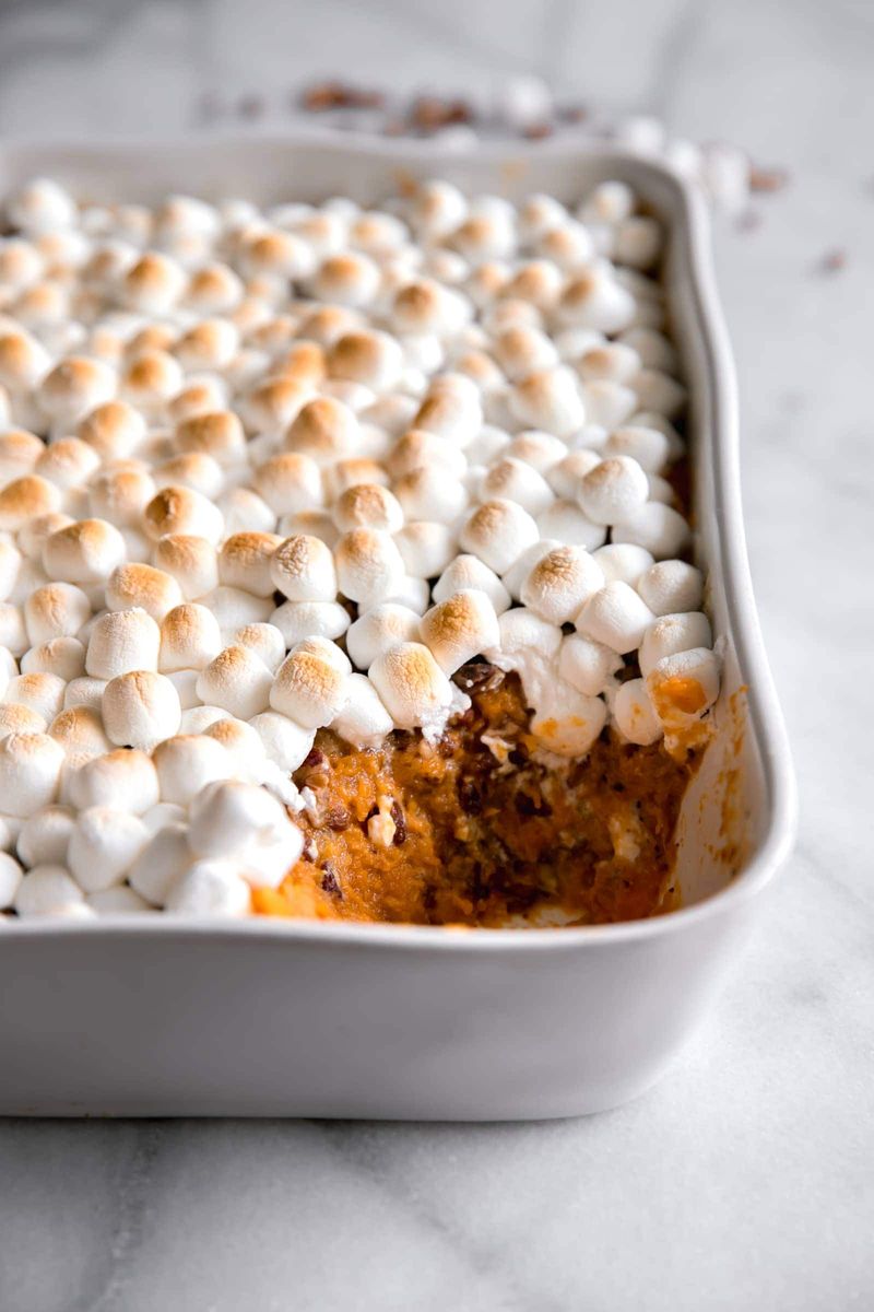 Sweet Potato Casserole with Marshmallows