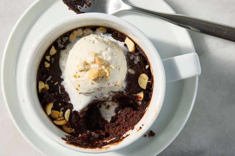 Chocolate Peanut Butter Mug Cake