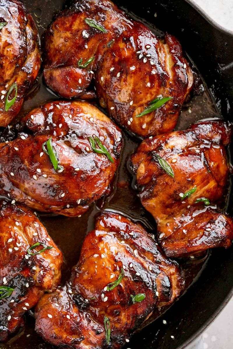 Honey Soy Glazed Chicken Thighs