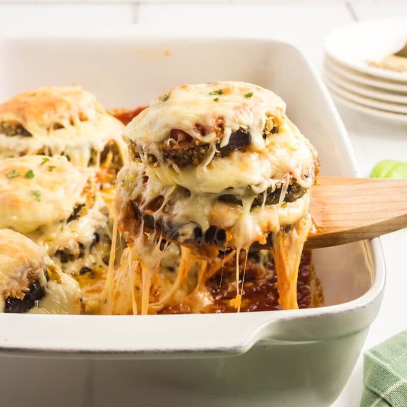 Eggplant Parmesan Stacks