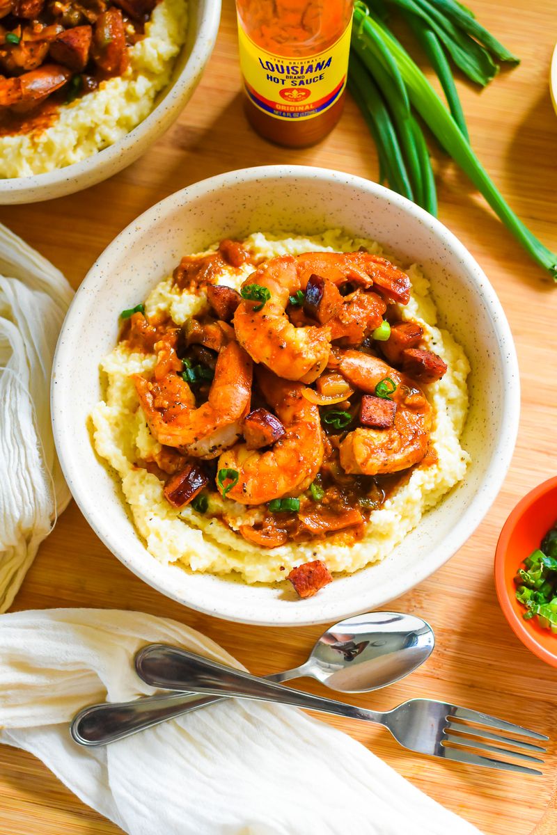 Shrimp and Grits with Andouille Sausage