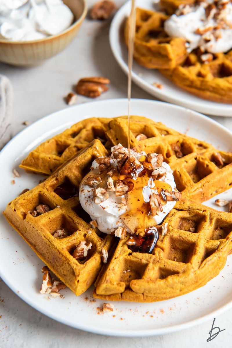 Pumpkin Pecan Waffles