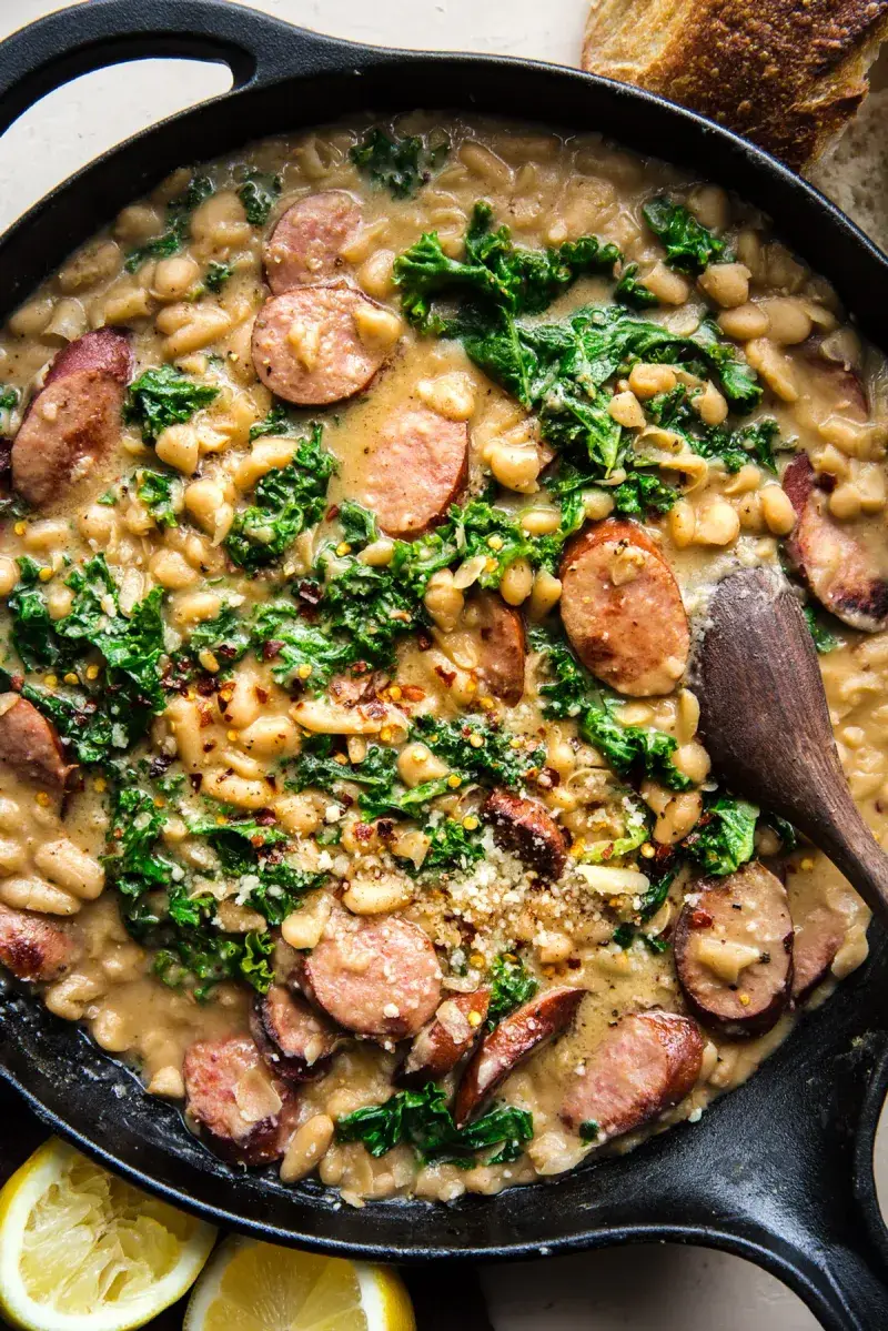 Bean and Sausage Skillet