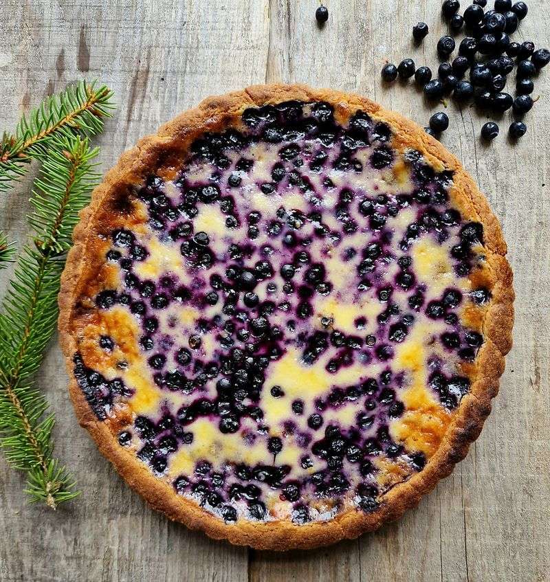 Finnish Blueberry Pie (Mustikkapiirakka)