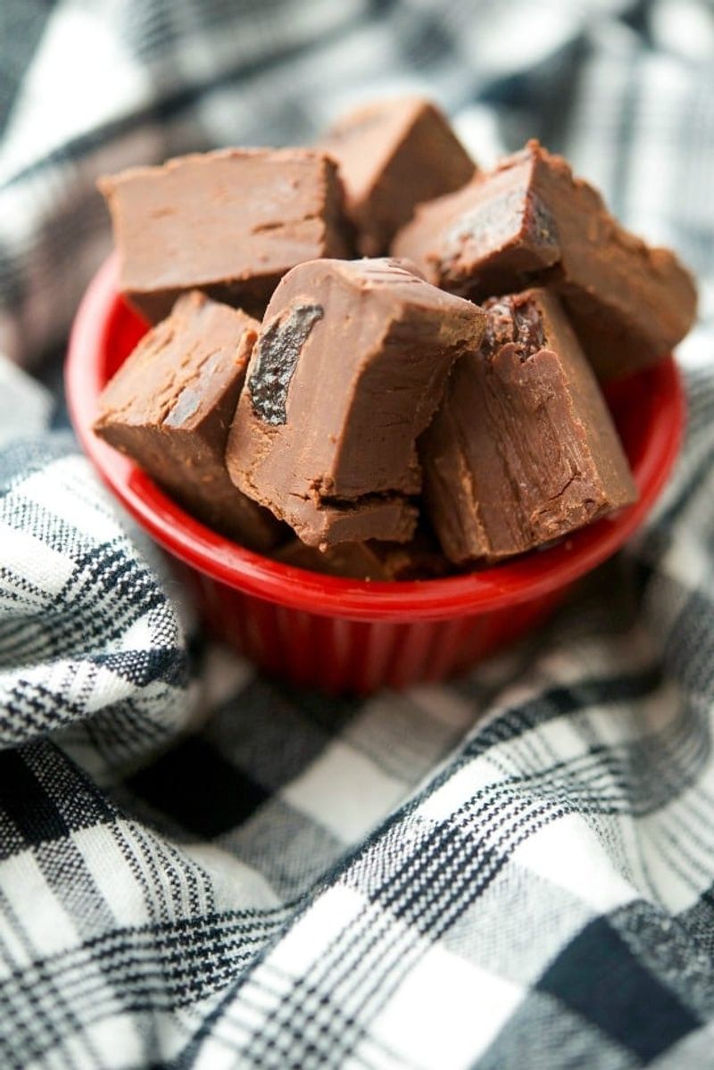 Dark Chocolate Cherry Fudge