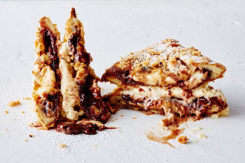 Deep-Fried Ice Cream Sandwiches (Various)