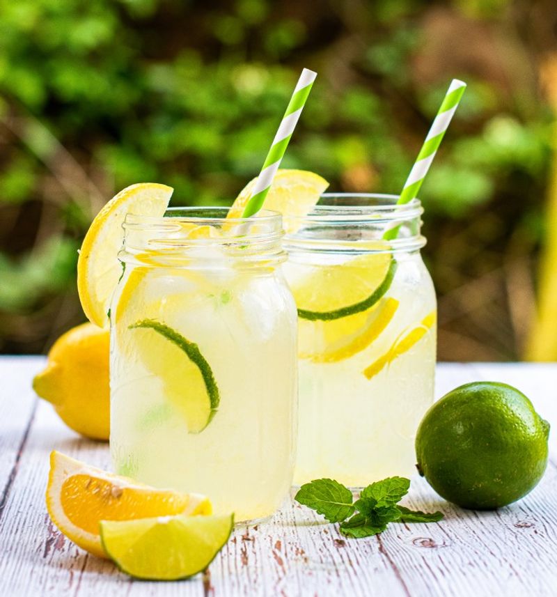 Sparkling Water with Citrus or Herbal Infusions