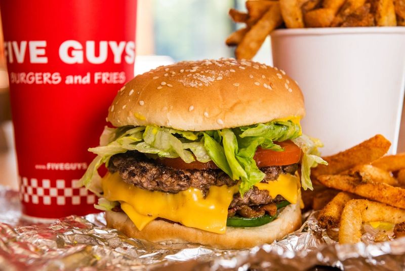 Five Guys Cheeseburger