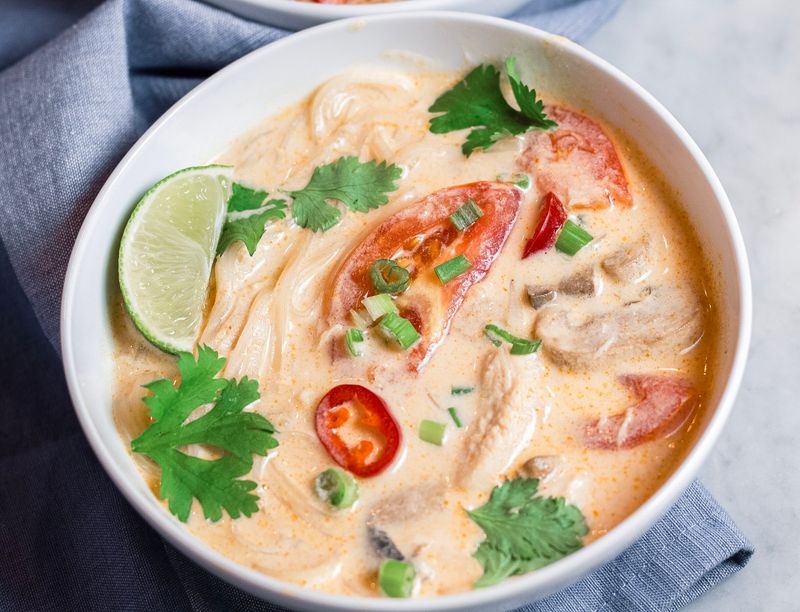 Thai Coconut Chicken Soup (Tom Kha Gai-Inspired)