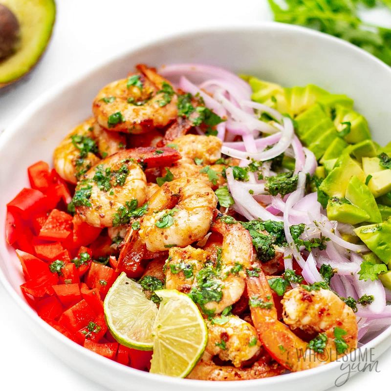 Prawn, Lime and Avocado Bowls