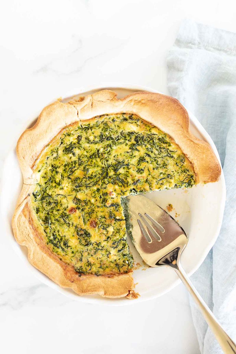 Spinach and Feta Quiche
