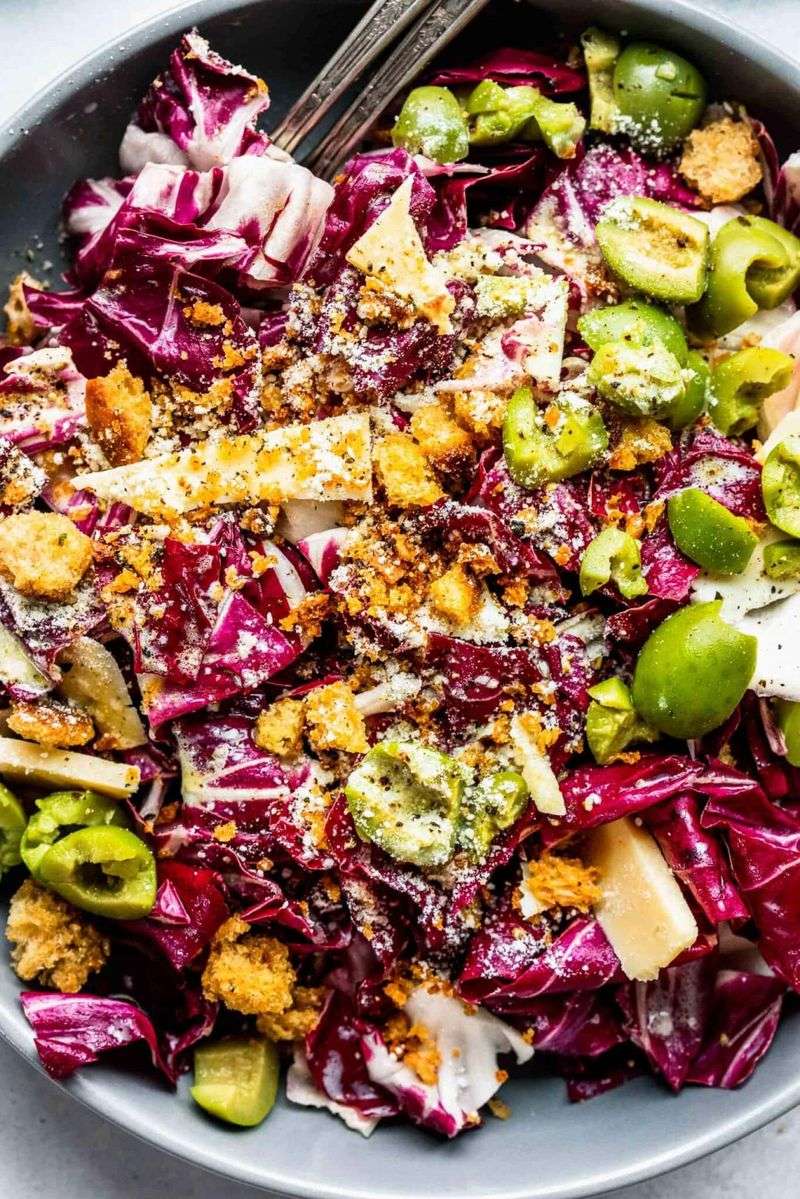 Quinoa And Radicchio Salad With Lemon-Parmesan Dressing