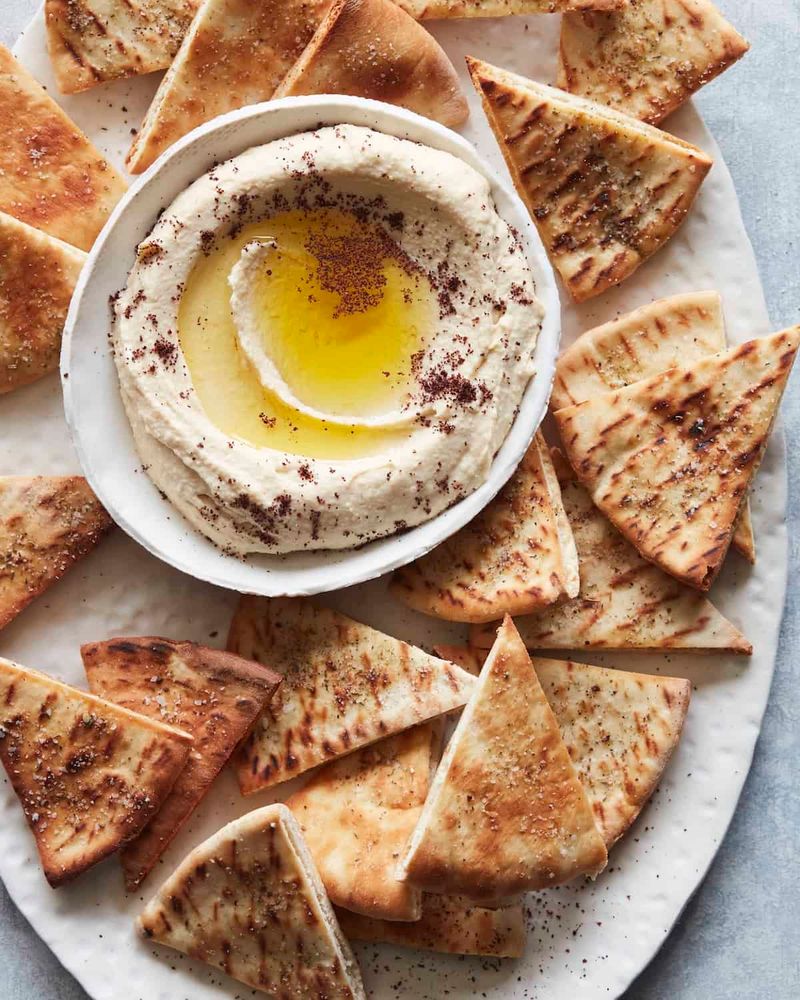 Hummus with Spiced Pita Chips