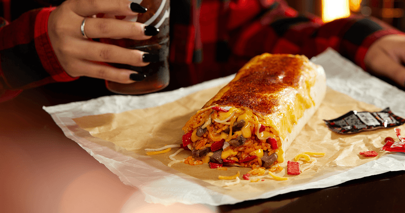 Steak Grilled Cheese Burrito