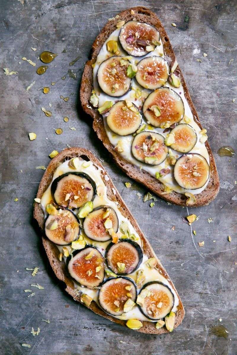 Fig and Honey Ricotta Toast