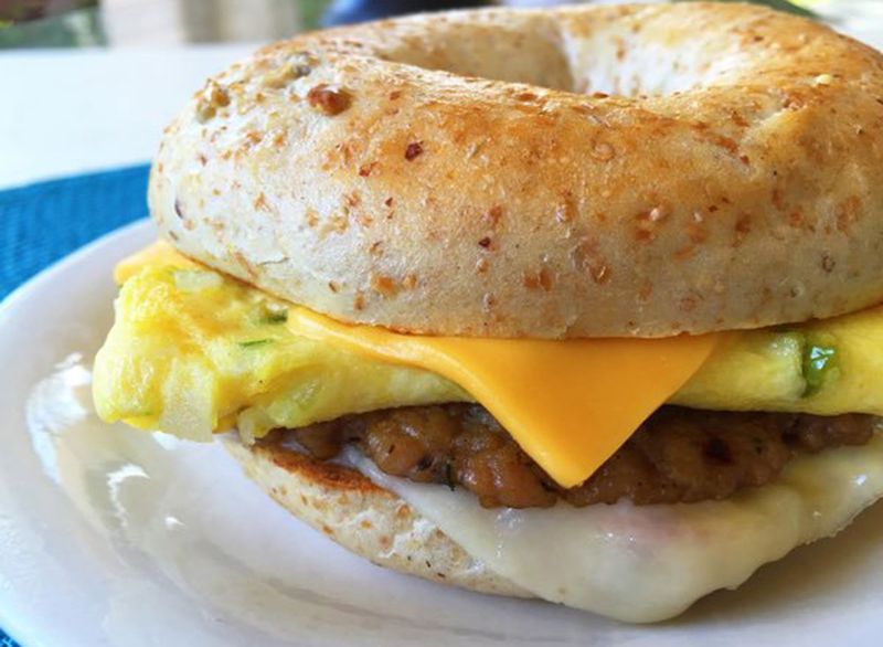Spanish Omelette Bagel