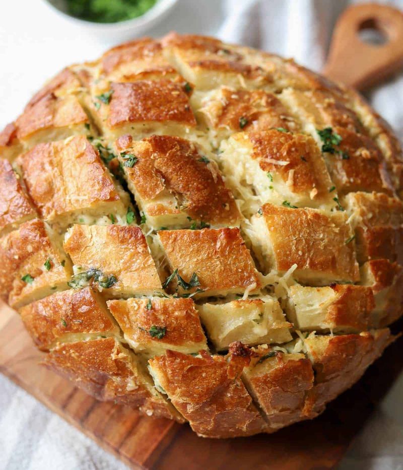 Cheese-Stuffed Garlic Bread