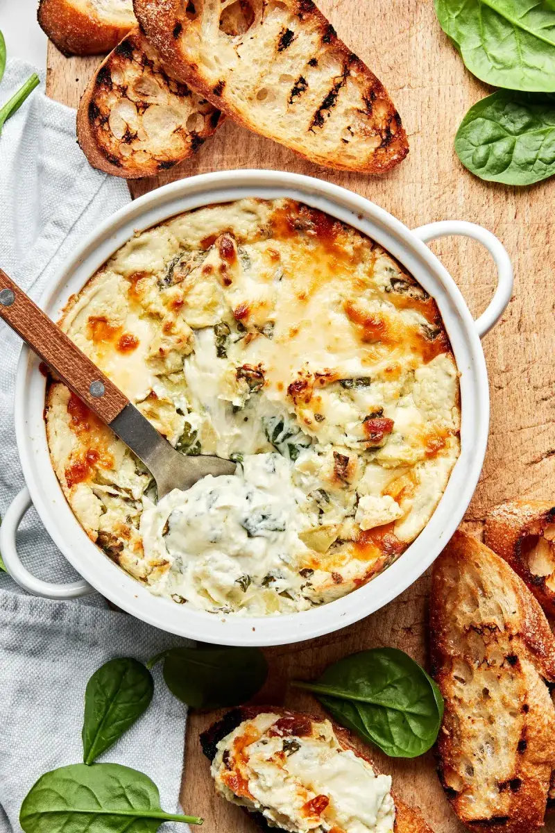 Spinach & Artichoke Dip: The Hot, Bubbly Showstopper