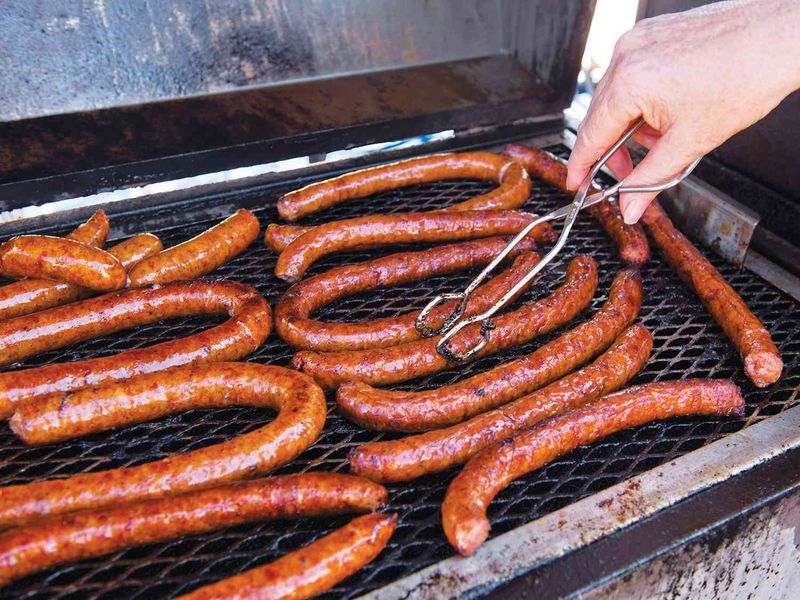 Pre-Smoked Sausages (at Roadside BBQ stands)