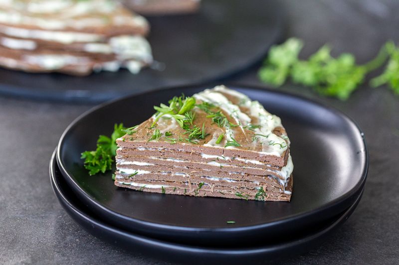 Liver Pâté Frosted Cake